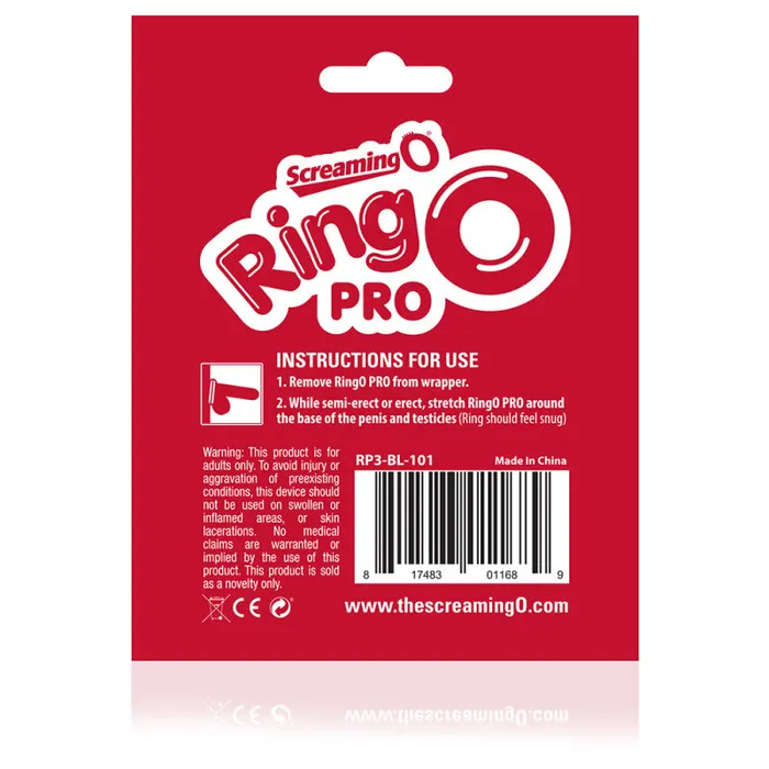 Anal | Ringo Pro XXL - Black - Screaming O Anal | Ringo Pro XXL - Black - Screaming O