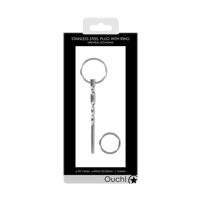 Male Sex Toys | Shots Toys Ouch Stainless Steel Pug With Ring Male Sex Toys | Shots Toys Ouch Stainless Steel Pug With Ring