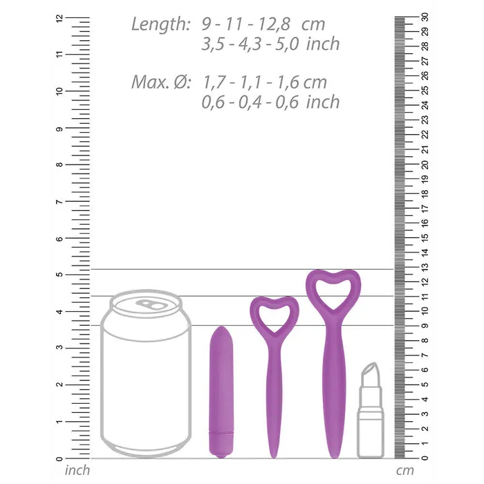 Ouch Silicone Vaginal Dilator Set Purple | Shots Toys Anal Ouch Silicone Vaginal Dilator Set Purple | Shots Toys Anal