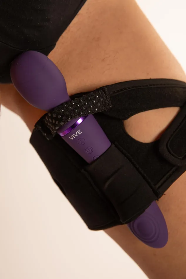 2in1 Strap-On Elastico da Coscia | TONGA Female Sex Toys
