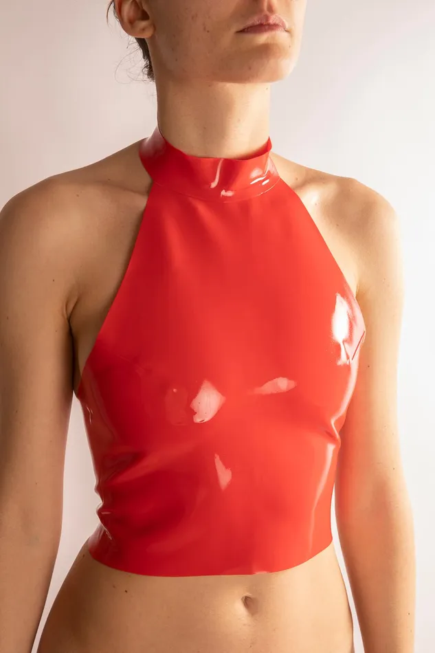 ANITA BERG Female Sex Toys | Top Scollo all'Americana in Latex