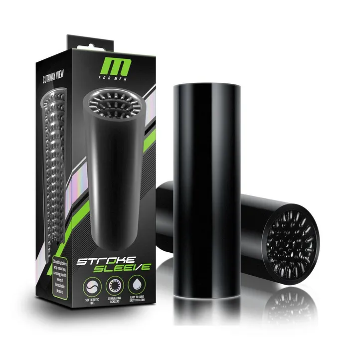 Blush Novelties Male Sex Toys M for Men Stroke Sleeve Black