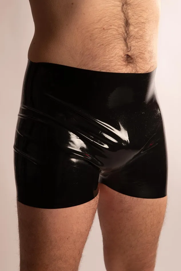 Boxer Aperto in Latex Nero | RIMBA Female Sex Toys