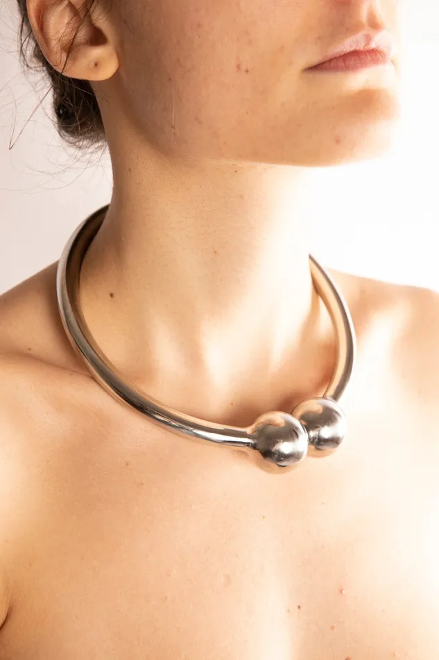 DUSEDO Female Sex Toys Collare con Chiusura Magnetica in Acciaio