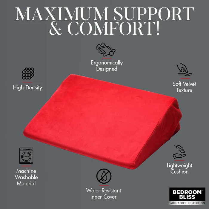 E-Z Sensations Vibrators | Love Cushion Small Wedge Pillow - Red