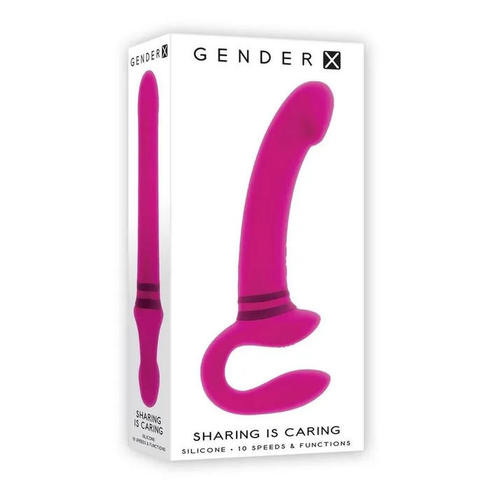 Evolved Sex Toys Female Sex Toys | Gender X Sharing Is Caring Rechargeable Silicone Dual Vibrator