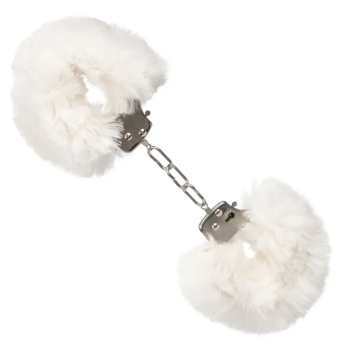 Female Sex Toys California Exotic Ultra Fluffy Furry Cuffs White