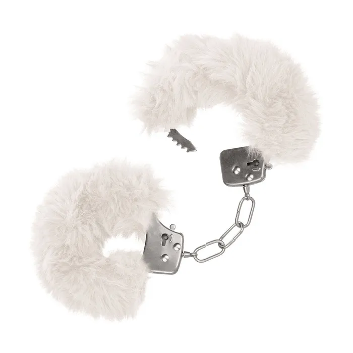 Female Sex Toys | California Exotic Ultra Fluffy Furry Cuffs White