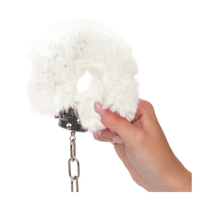 Female Sex Toys | California Exotic Ultra Fluffy Furry Cuffs White