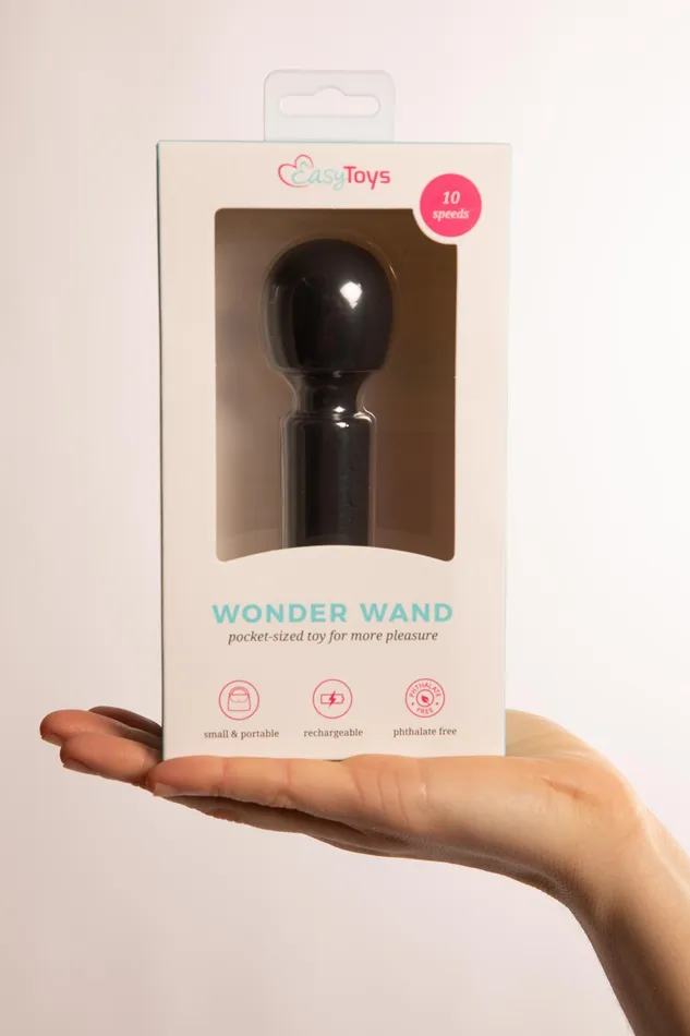 Female Sex Toys | EDC Mini Wand Massaggiante in Silicone Nera