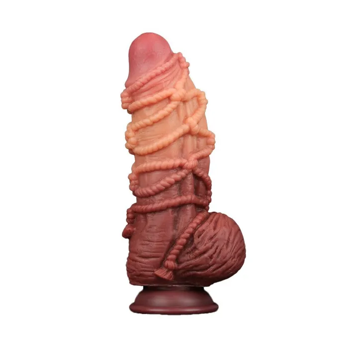Female Sex Toys Lovetoy Lovetoy Extreme Dildo With Rope Pattern