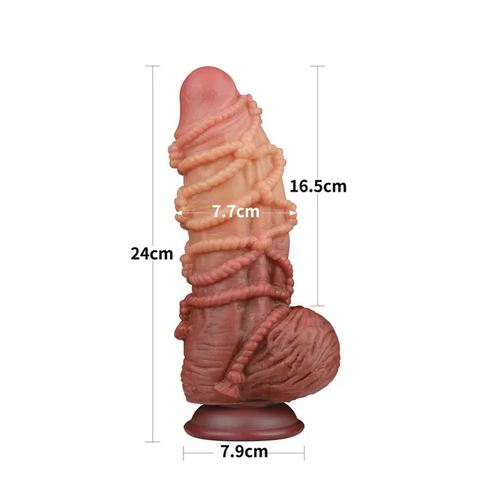 Female Sex Toys | Lovetoy Lovetoy Extreme Dildo With Rope Pattern Female Sex Toys | Lovetoy Lovetoy Extreme Dildo With Rope Pattern