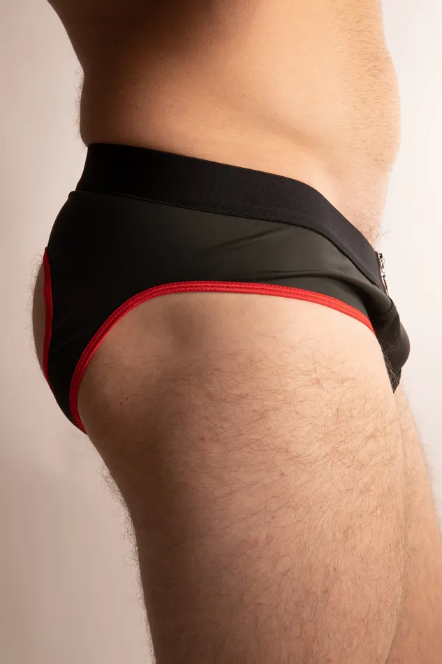 Female Sex Toys | ORION Jockstrap con Cerniera in Neoprene Nero