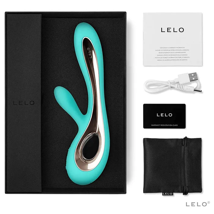 Lelo Lelo Soraya 2 Dual Rabbit Vibrator Aqua | Female Sex Toys Lelo Lelo Soraya 2 Dual Rabbit Vibrator Aqua | Female Sex Toys