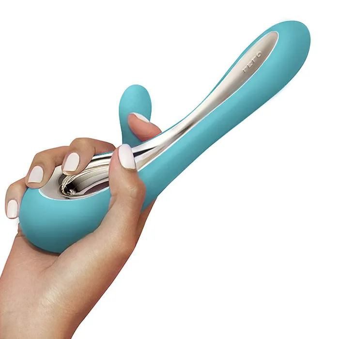 Lelo Lelo Soraya 2 Dual Rabbit Vibrator Aqua | Female Sex Toys Lelo Lelo Soraya 2 Dual Rabbit Vibrator Aqua | Female Sex Toys