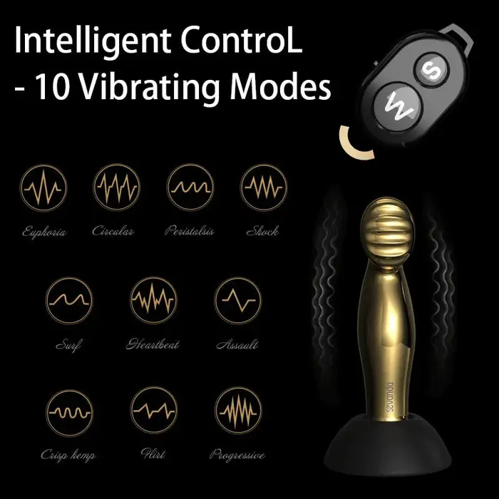 Lover Senses Female Sex Toys | Gold Dildo with Remote Control Lover Senses Female Sex Toys | Gold Dildo with Remote Control