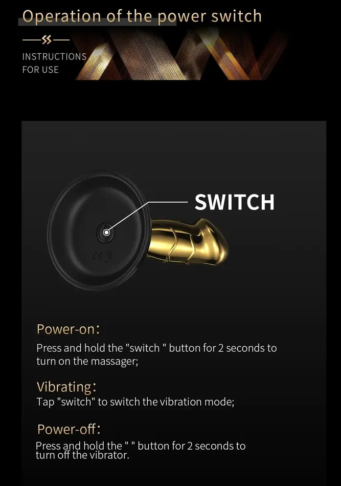Lover Senses Female Sex Toys | Gold Dildo with Remote Control Lover Senses Female Sex Toys | Gold Dildo with Remote Control