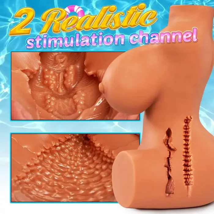 Lover Senses Male Sex Toys | Ms Jackie 7.7 LB Life Like 3 in 1 Mini Sex Doll by Lover Senses