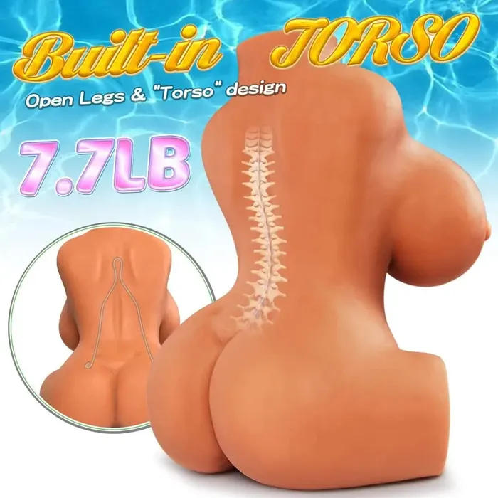 Lover Senses Male Sex Toys | Ms Jackie 7.7 LB Life Like 3 in 1 Mini Sex Doll by Lover Senses