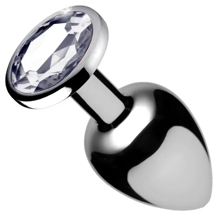 Male Sex Toys Clear Gem Anal Plug Small XR Brands Booty Sparks