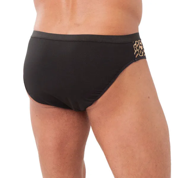 Mens Animal Print Briefs With Zipper | Rimba Male Sex Toys