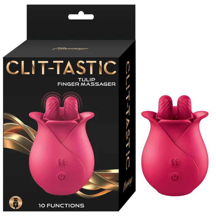 Nasswalk Toys Female Sex Toys | ClitTastic Tulip Finger Massager Rechargeable