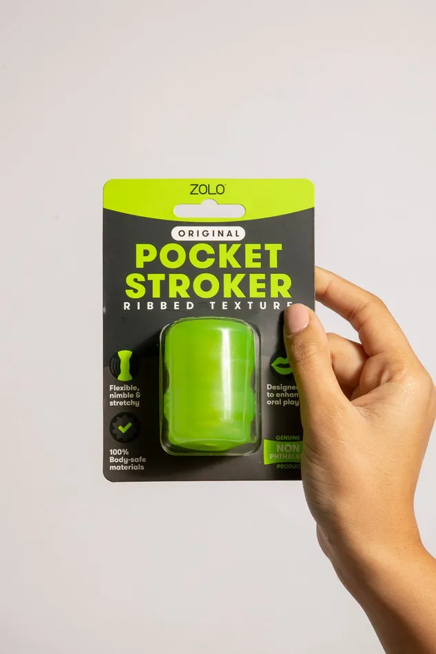Pocket Stroker Masturbatore Pene Verde | TONGA Male Sex Toys