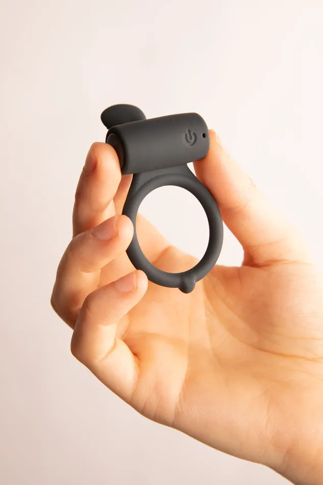 RIMBA Male Sex Toys | Dorcel Cock Ring Vibrante Grigio