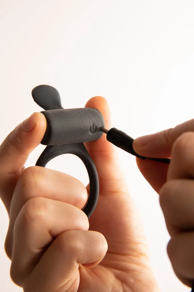 RIMBA Male Sex Toys | Dorcel Cock Ring Vibrante Grigio