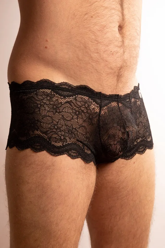 SCALA Female Sex Toys Boxer in Pizzo Nero