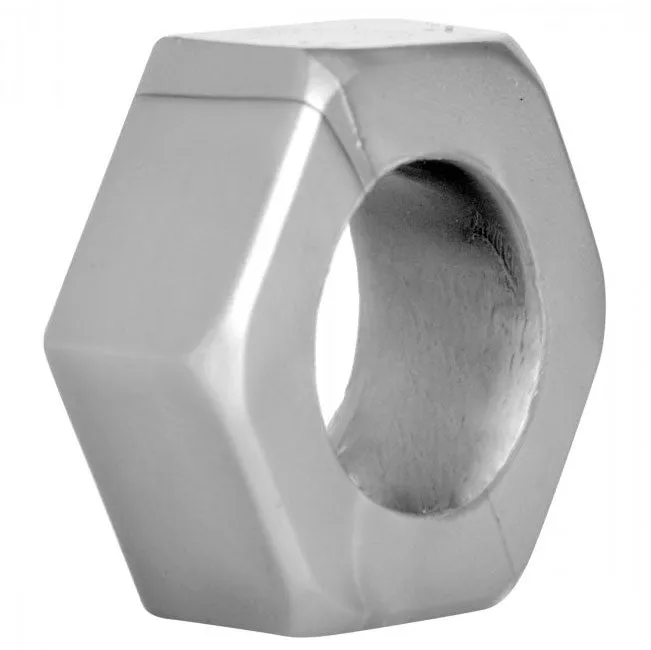Silver Hex Heavy Duty Cock Ring and Ball Stretcher | Master Series Male Sex Toys Silver Hex Heavy Duty Cock Ring and Ball Stretcher | Master Series Male Sex Toys