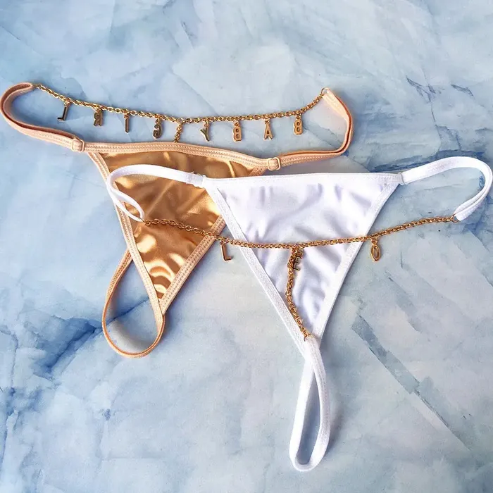 Vibrators | Lover Thingz Custom Name Thong by Lover Senses