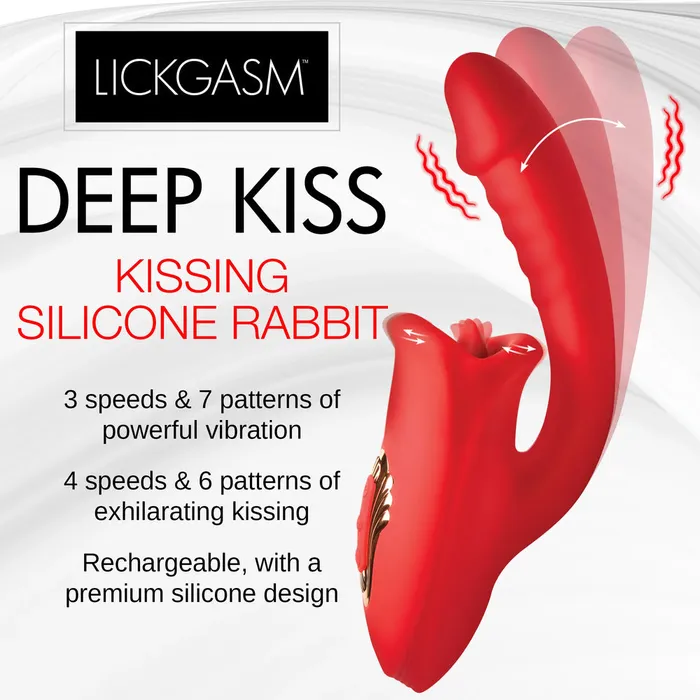 XR Brands Female Sex Toys | Play Hard Deep Kiss Kissing Silicone Rabbit