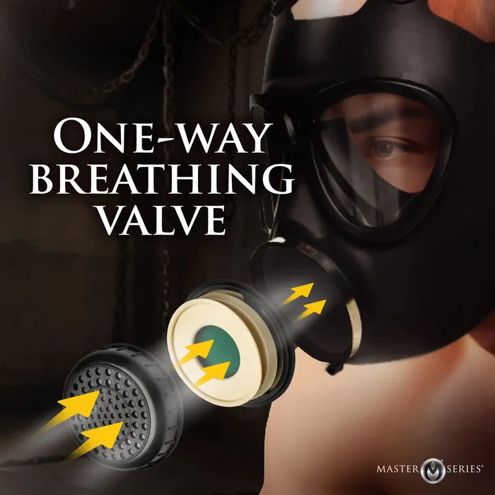 XR Brands Male Sex Toys | Master Series Inhaler Gas Mask With Bottle