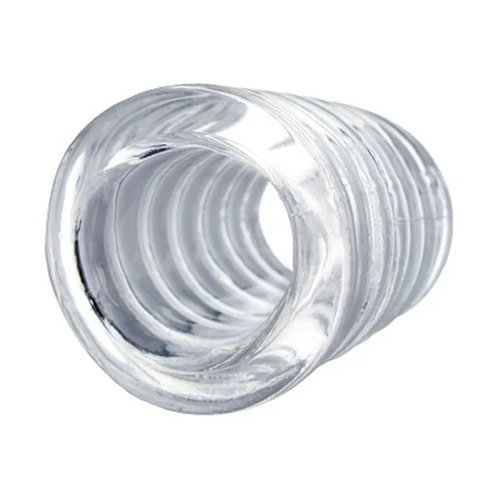 XR Brands Trinity Vibes Male Sex Toys Spiral Ball Stretcher Clear