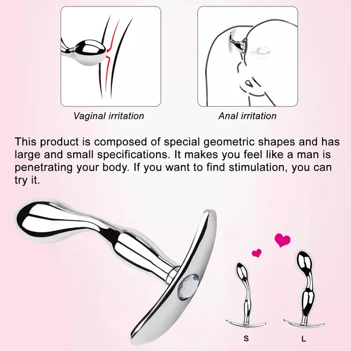 Yourlovelychoices Anal | Metal Steel G-spot Anal Butt Plug Prostate Massager Probe Sex Toys for Men Women Yourlovelychoices Anal | Metal Steel G-spot Anal Butt Plug Prostate Massager Probe Sex Toys for Men Women