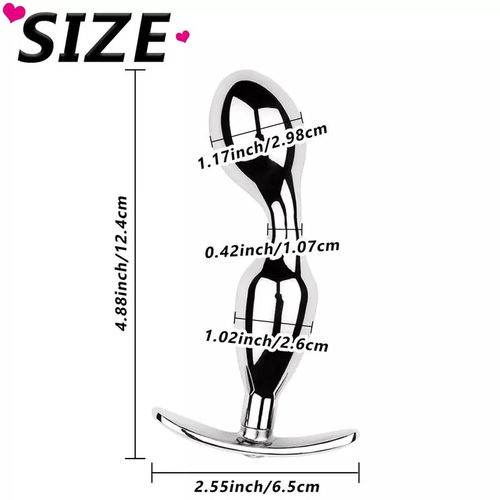 Yourlovelychoices Anal | Metal Steel G-spot Anal Butt Plug Prostate Massager Probe Sex Toys for Men Women Yourlovelychoices Anal | Metal Steel G-spot Anal Butt Plug Prostate Massager Probe Sex Toys for Men Women