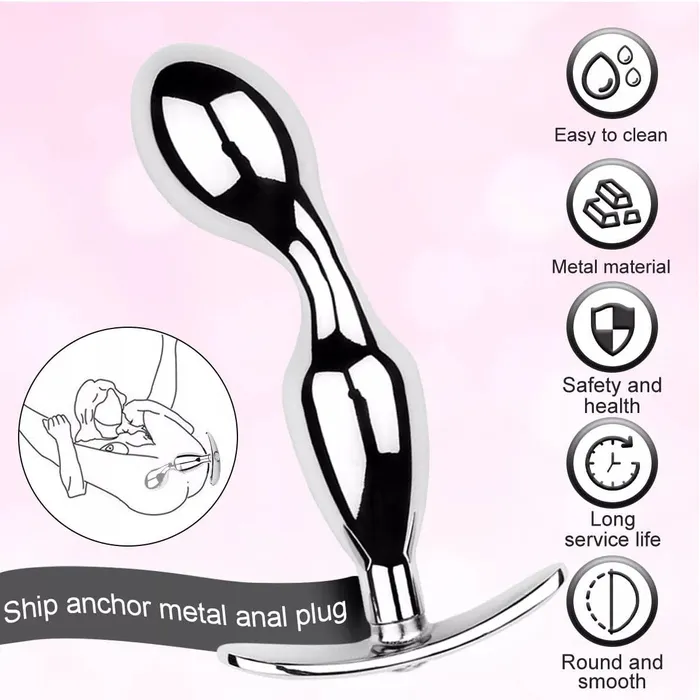 Yourlovelychoices Anal | Metal Steel G-spot Anal Butt Plug Prostate Massager Probe Sex Toys for Men Women Yourlovelychoices Anal | Metal Steel G-spot Anal Butt Plug Prostate Massager Probe Sex Toys for Men Women